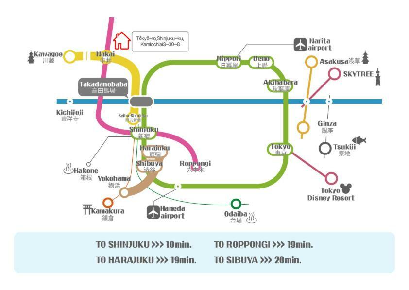 Shinjuku 5-Room Family House Токіо Екстер'єр фото